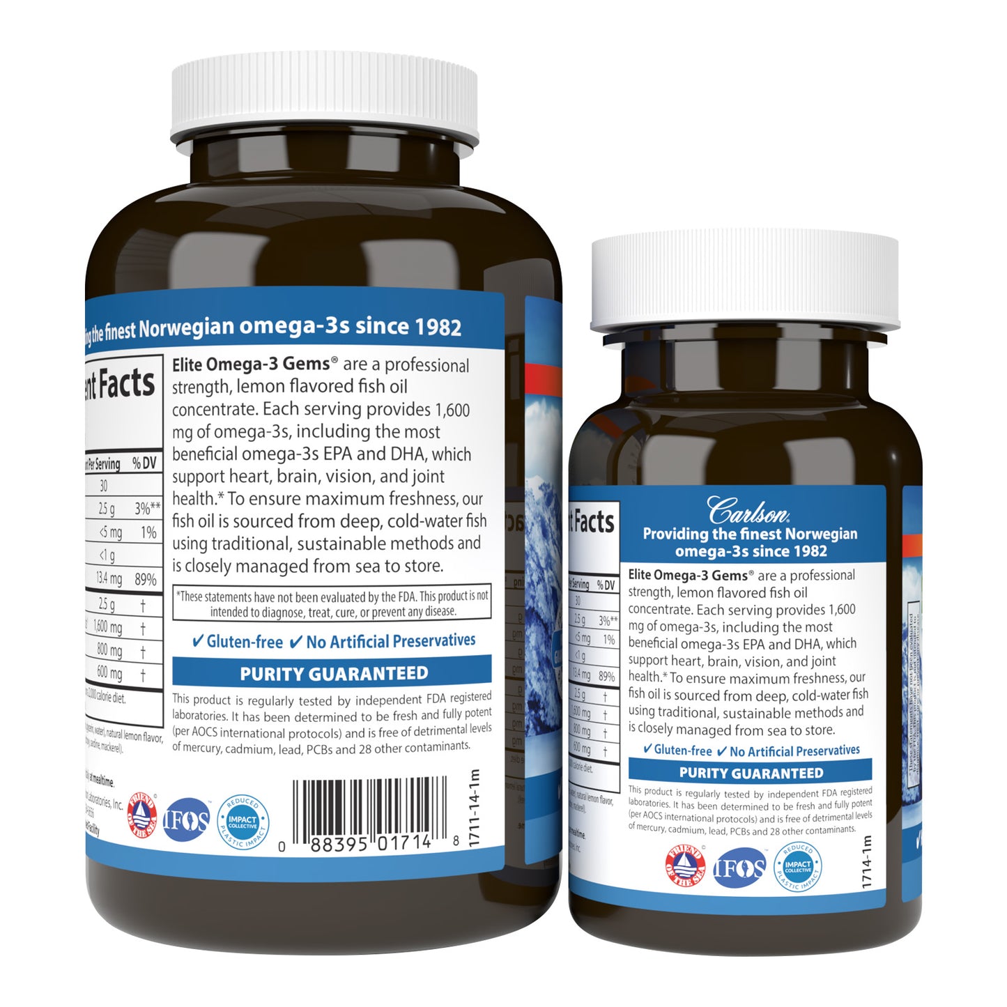 Elite Omega-3 Gems® 1600mg 120ct by Carlson