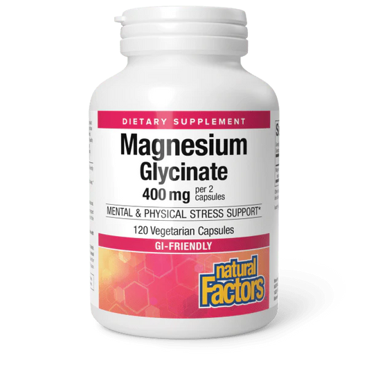 Magnesium Glycinate 400mg 120ct by Natural Factors