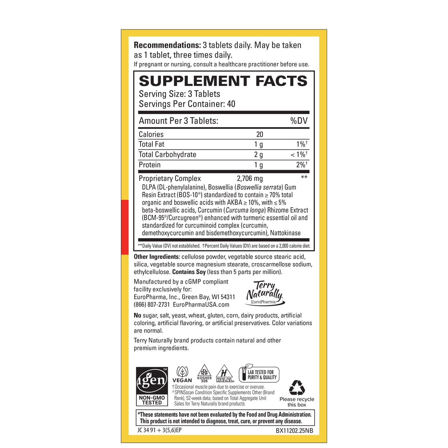 Curamin® Extra Strength 120ct by Terry Naturally