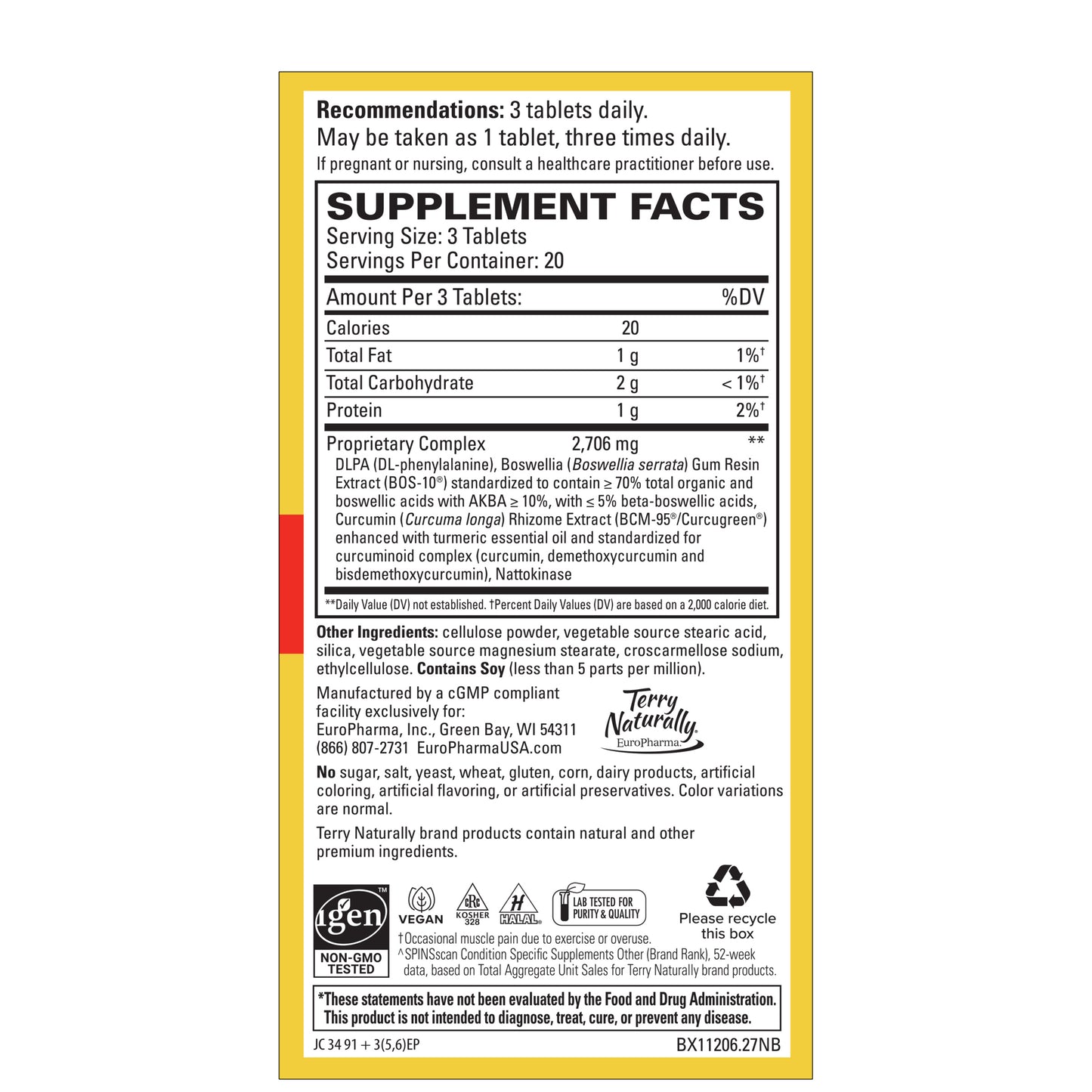 Curamin® Extra Strength 60ct by Terry Naturally