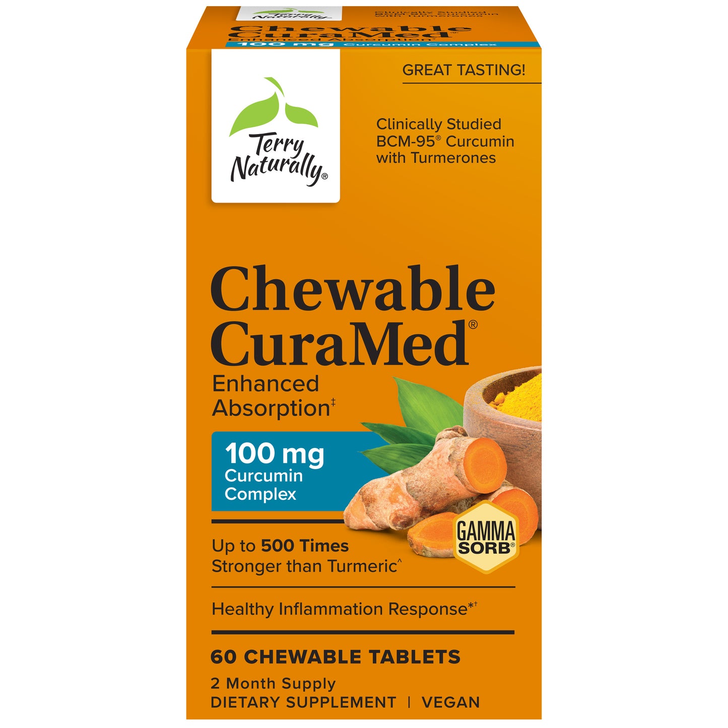 CuraMed® 100mg Chewable 60ct by Terry Naturally