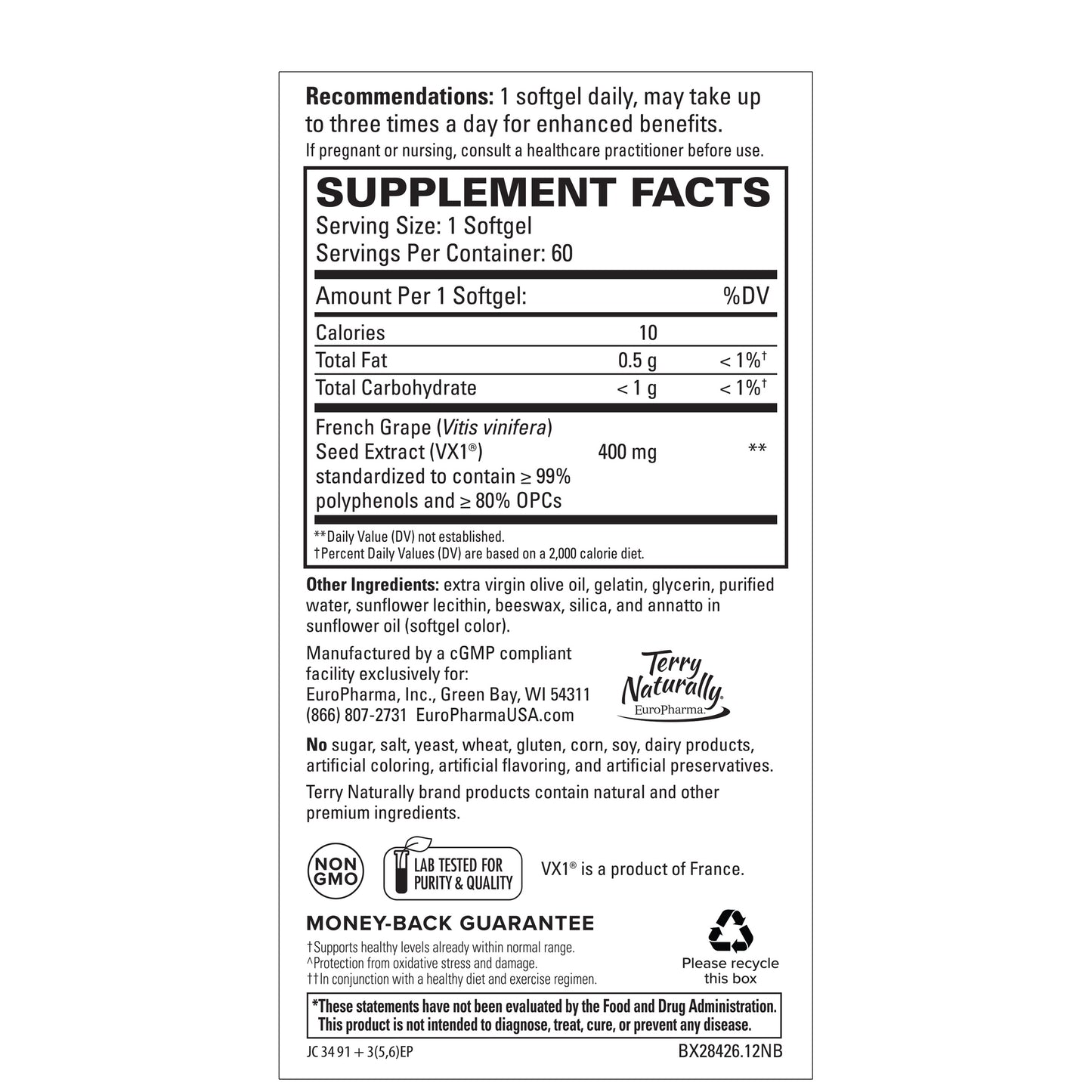 Clinical OPC® Extra Strength 60ct by Terry Naturally