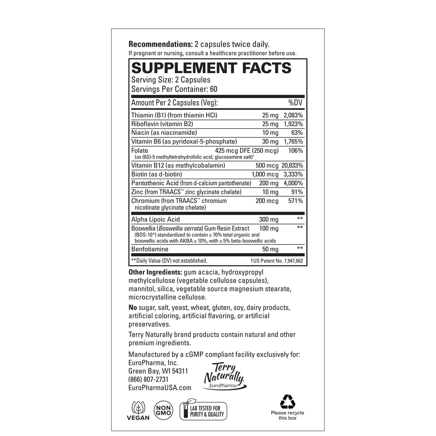 Healthy Feet and Nerves™ 120ct by Terry Naturally