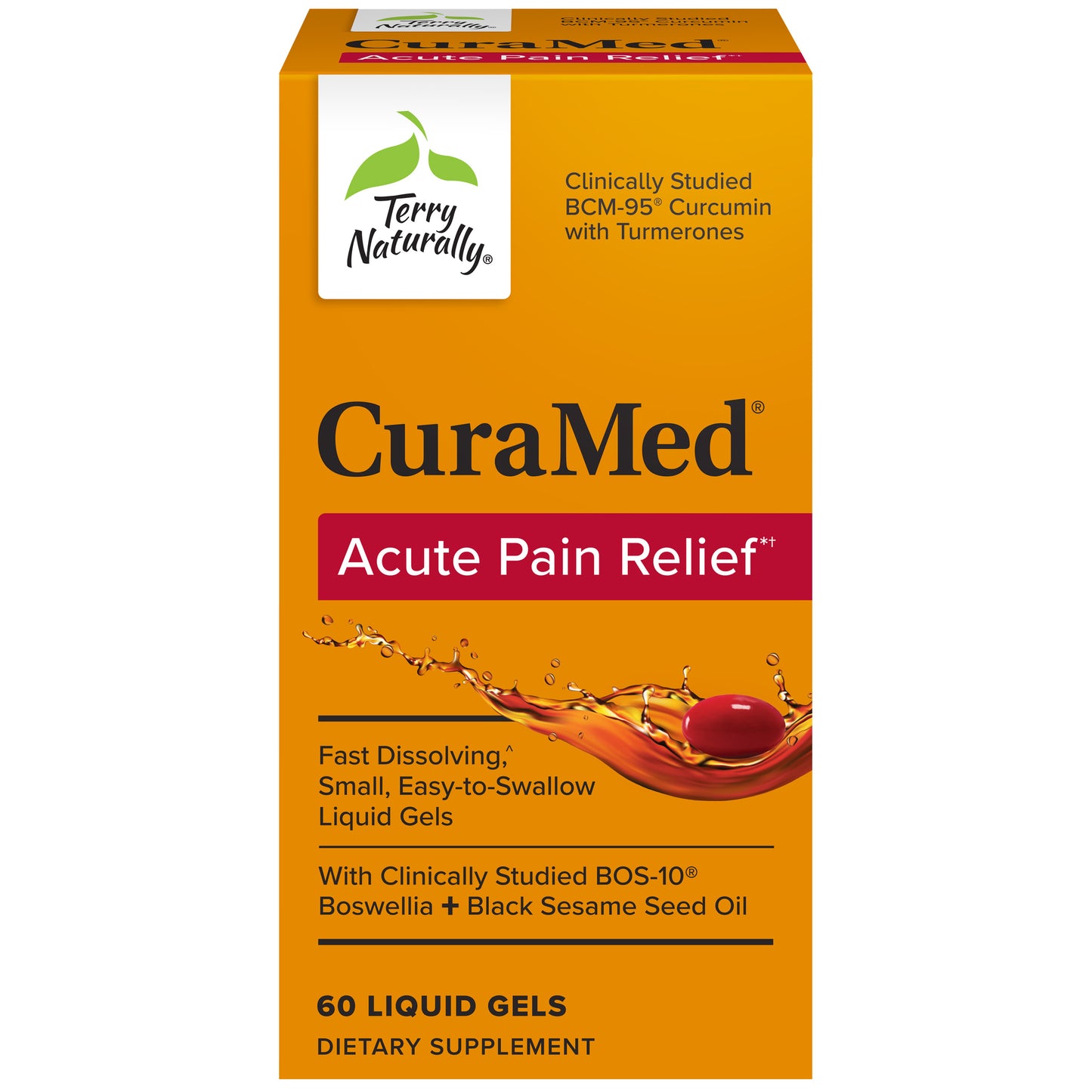 CuraMed® Acute Pain Relief 60ct by Terry Naturally