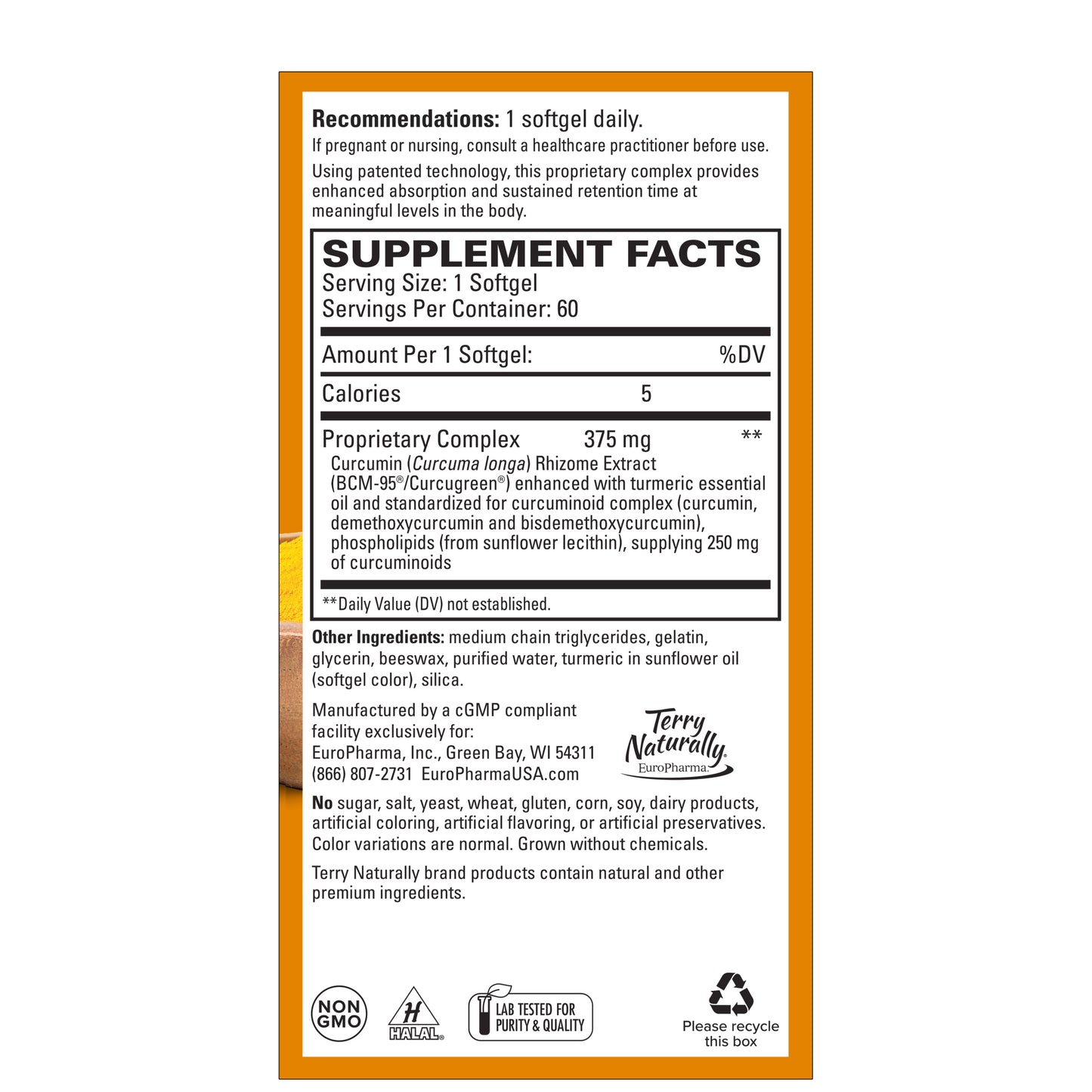 CuraMed® 375mg 60ct by Terry Naturally