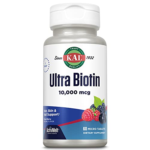 Biotin Ultra 10,000mcg Dissolvable Tablet 60ct by KAL