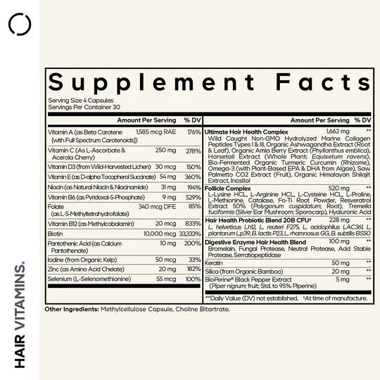 Hair Vitamins 120ct by Codeage